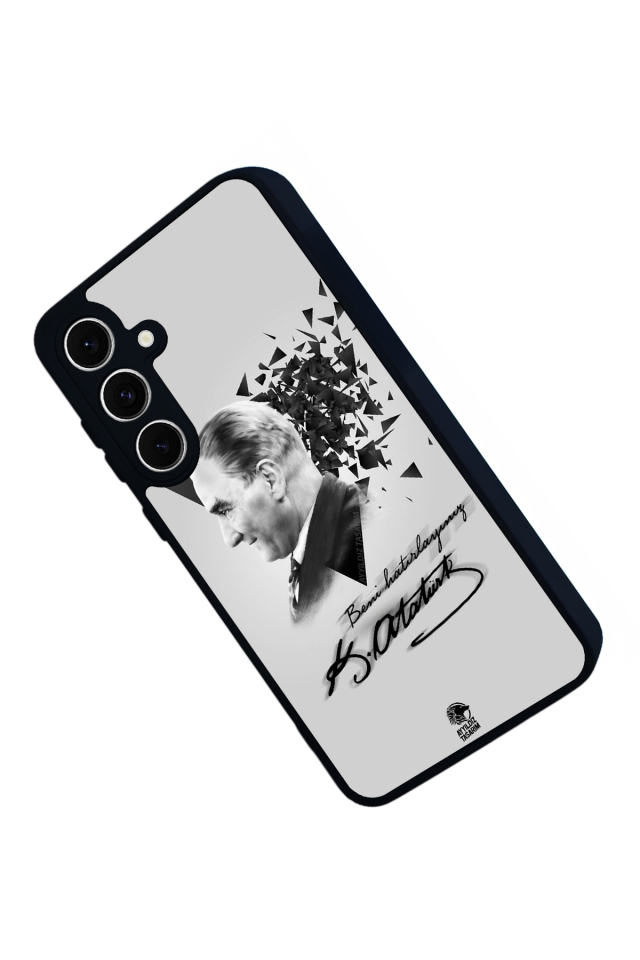 Samsung Galaxy S24 FE Uyumlu Mustafa Kemal Ataturk Tasarımlı Glossy Premium Kılıf