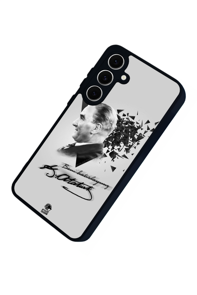 Samsung Galaxy S24 FE Uyumlu Mustafa Kemal Ataturk Tasarımlı Glossy Premium Kılıf