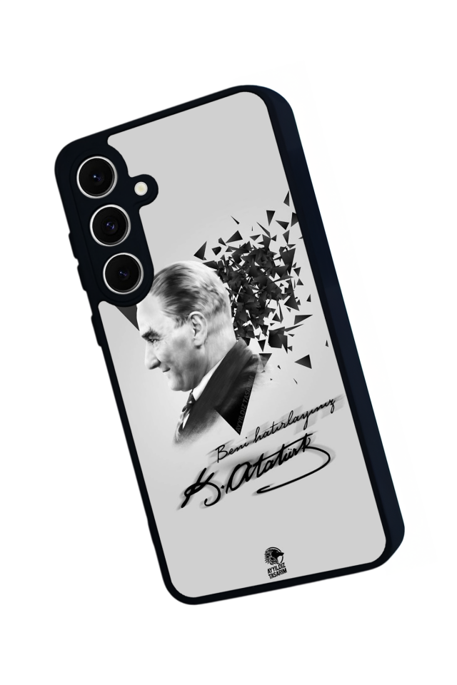Samsung Galaxy S24 FE Uyumlu Mustafa Kemal Ataturk Tasarımlı Glossy Premium Kılıf