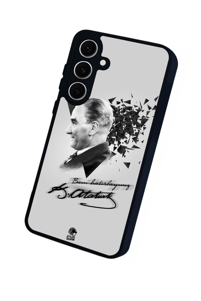 Samsung Galaxy S24 FE Uyumlu Mustafa Kemal Ataturk Tasarımlı Glossy Premium Kılıf