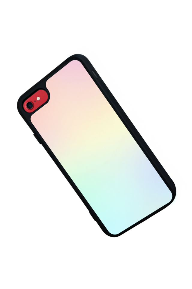 iPhone SE Uyumlu Soft Degrade Tasarımlı Glossy Premium Kılıf