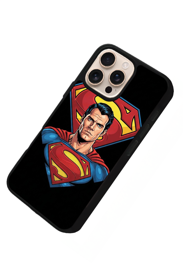 iPhone 15 Pro Uyumlu Superman Tasarımlı Glossy Premium Kılıf