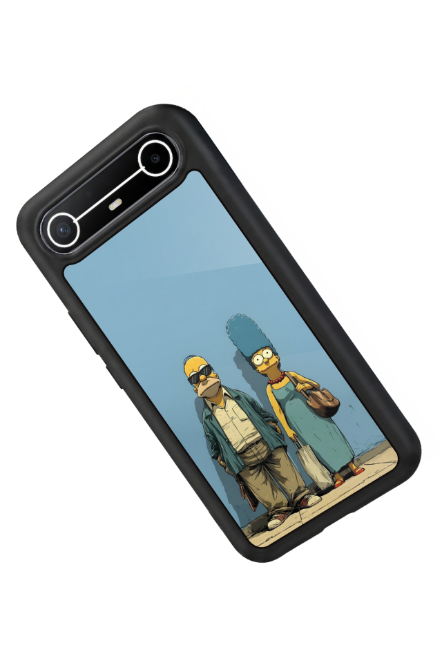 Tecno Spark Slim 5G Uyumlu The Simpsons Tasarımlı Glossy Premium Kılıf