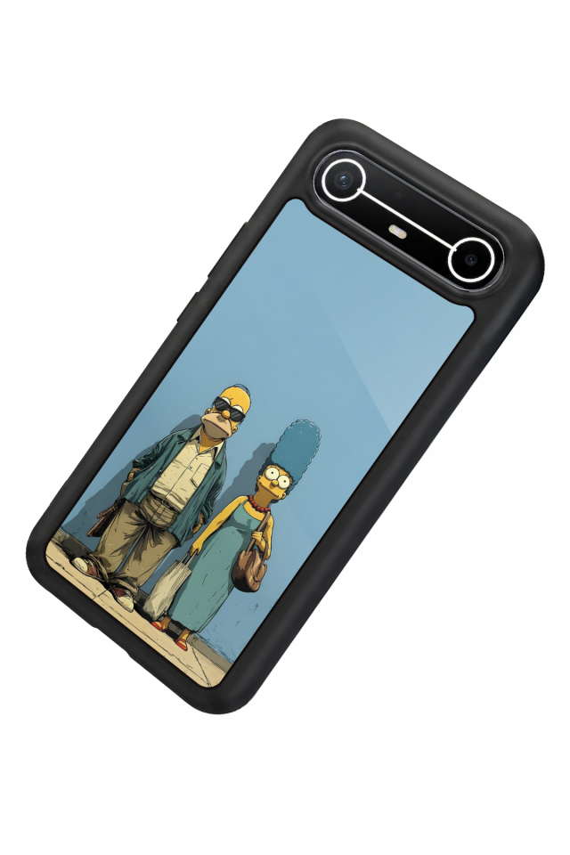 Tecno Spark Slim 5G Uyumlu The Simpsons Tasarımlı Glossy Premium Kılıf