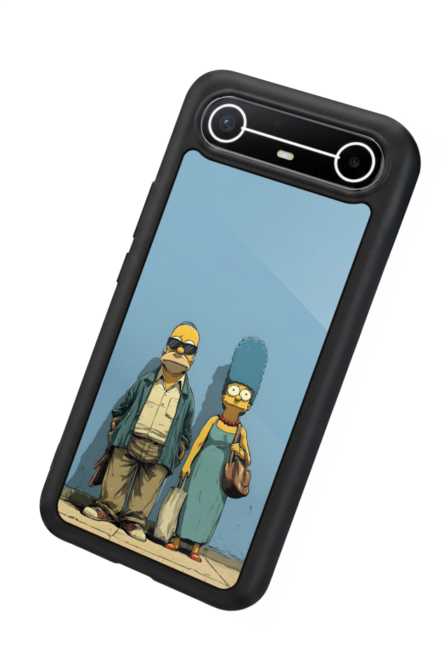 Tecno Spark Slim 5G Uyumlu The Simpsons Tasarımlı Glossy Premium Kılıf