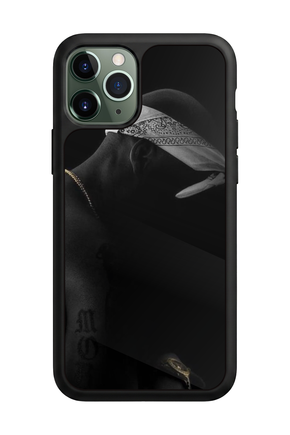 iPhone 11 Pro Max Uyumlu Tupac Tasarımlı Glossy Premium Kılıf