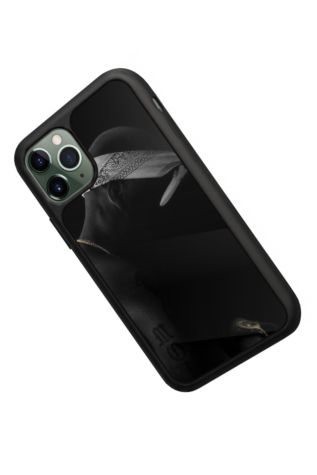 iPhone 11 Pro Max Uyumlu Tupac Tasarımlı Glossy Premium Kılıf