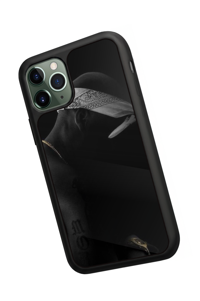 iPhone 11 Pro Max Uyumlu Tupac Tasarımlı Glossy Premium Kılıf