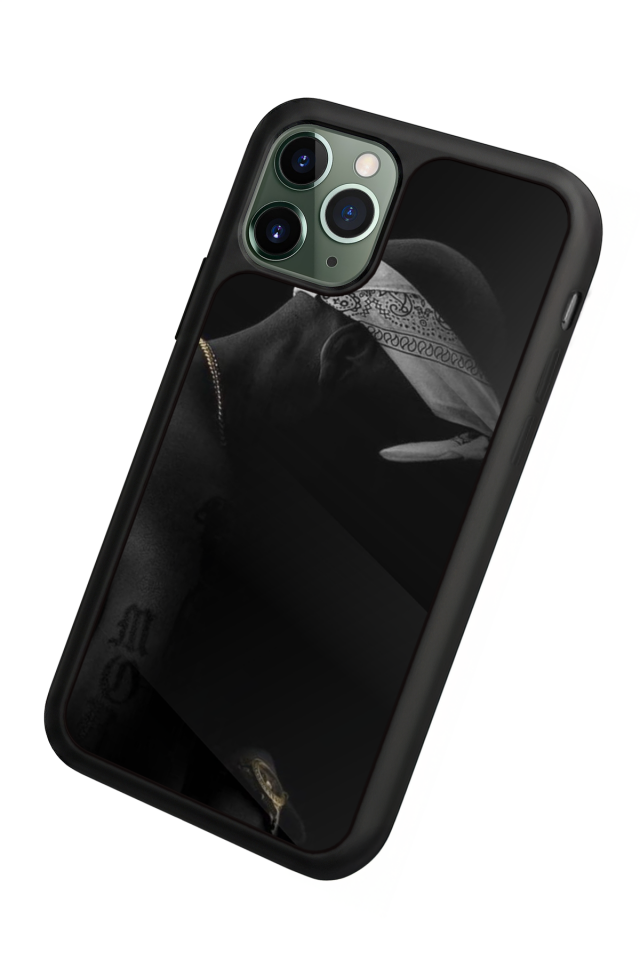 iPhone 11 Pro Max Uyumlu Tupac Tasarımlı Glossy Premium Kılıf