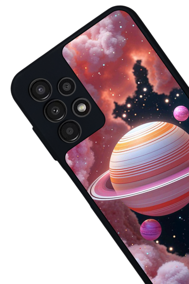 Samsung Galaxy A23 Uyumlu Uzay Tasarımlı Glossy Premium Kılıf