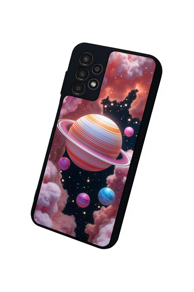 Samsung Galaxy A23 Uyumlu Uzay Tasarımlı Glossy Premium Kılıf