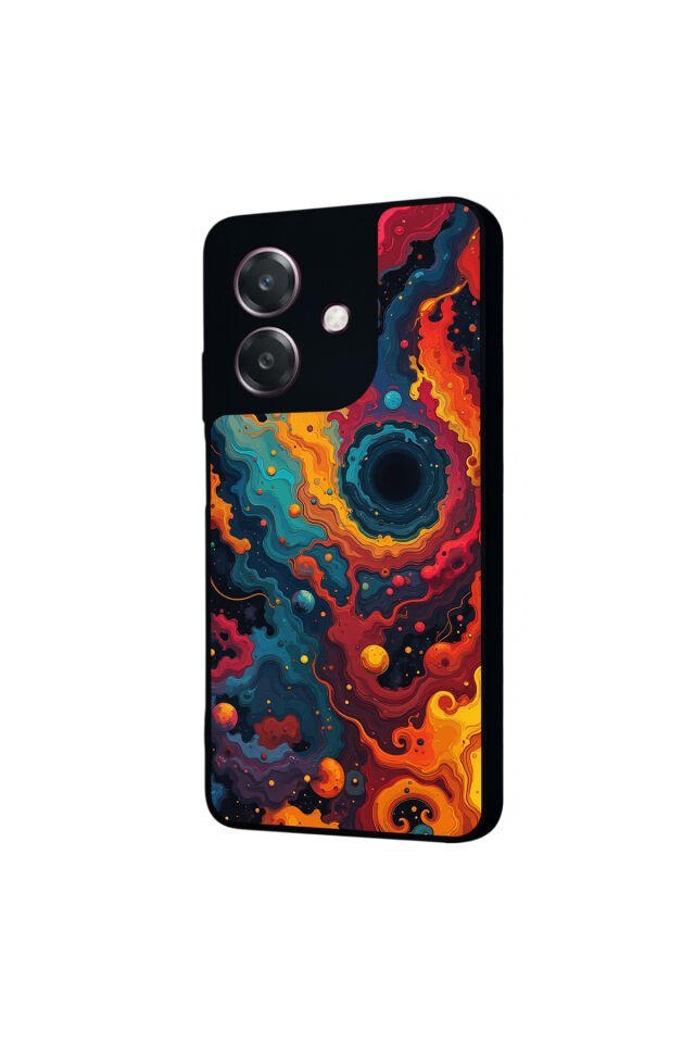 Oppo A3 5G Uyumlu Abstract Tasarımlı Glossy Premium Kılıf