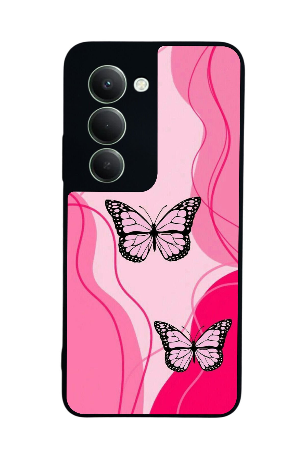 Xiaomi Redmi 15 5G Uyumlu Kelebek Tasarımlı Glossy Premium Kılıf