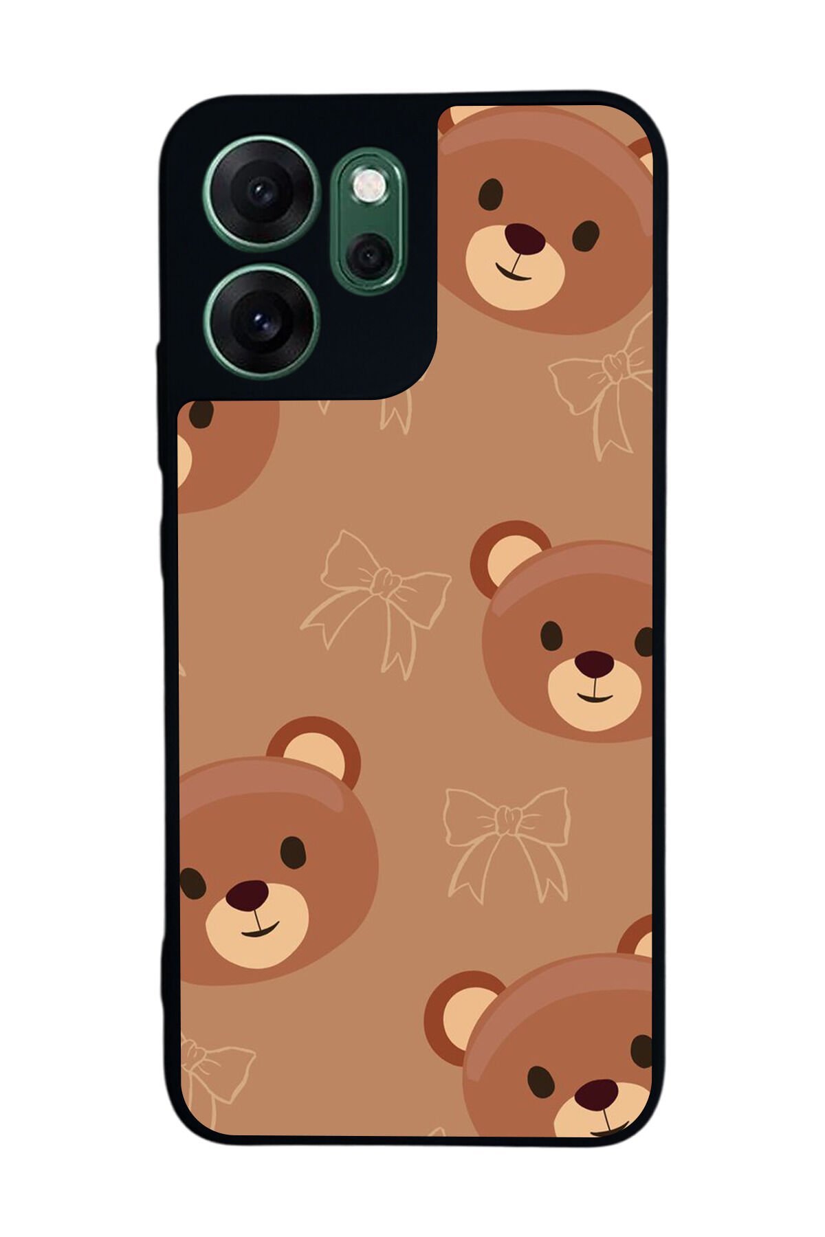 Oppo Reno 14F Uyumlu Ayı Tasarımlı Glossy Premium Kılıf