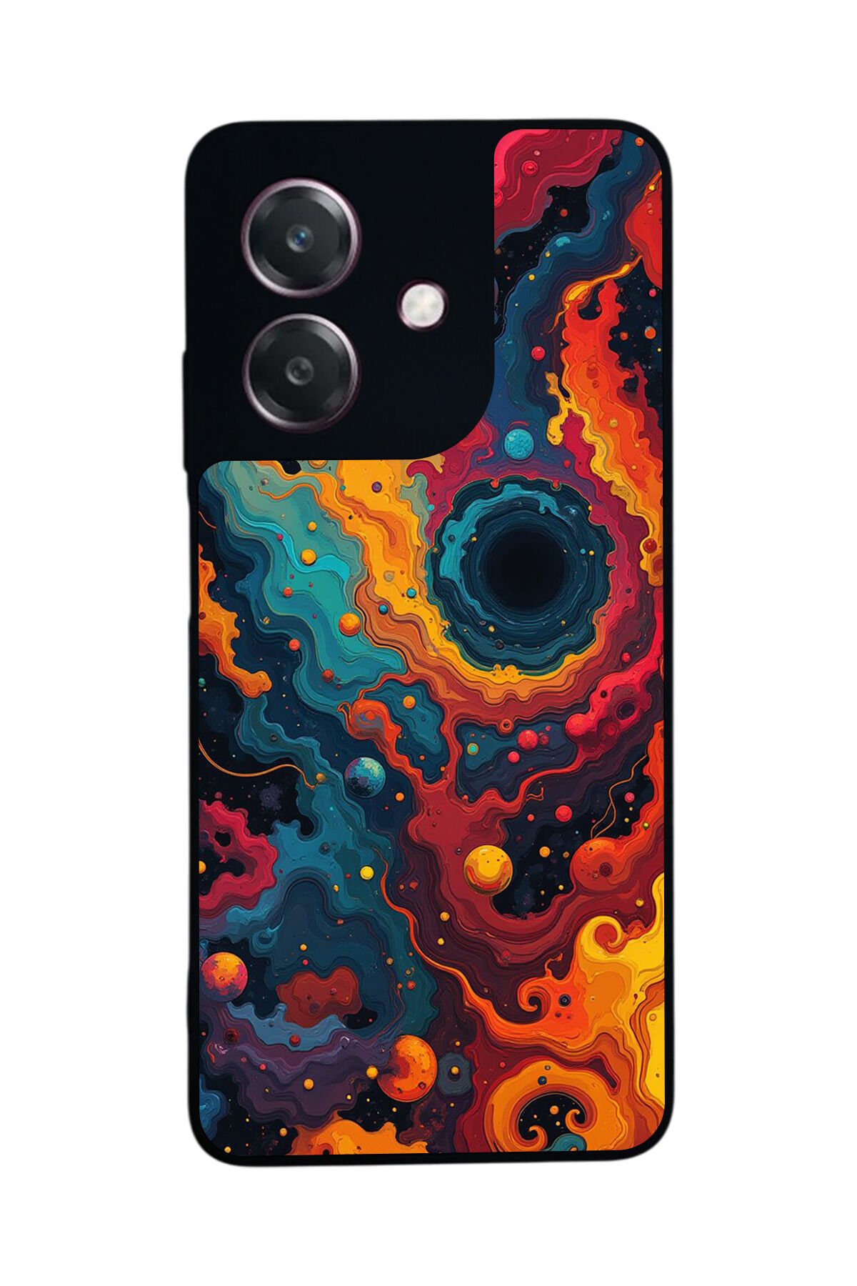 Oppo A3 5G Uyumlu Abstract Tasarımlı Glossy Premium Kılıf