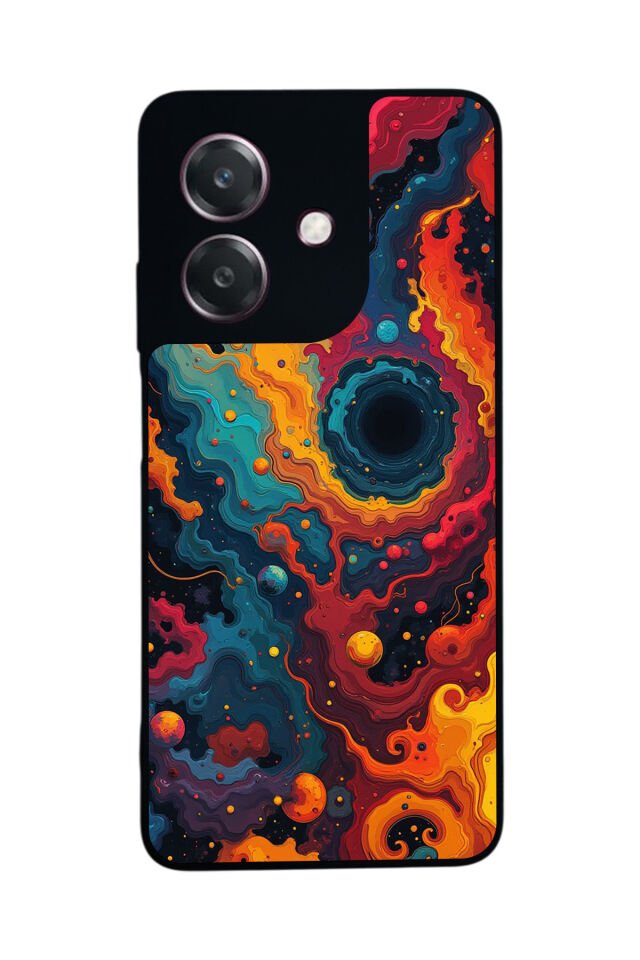 Oppo A3 5G Uyumlu Abstract Tasarımlı Glossy Premium Kılıf