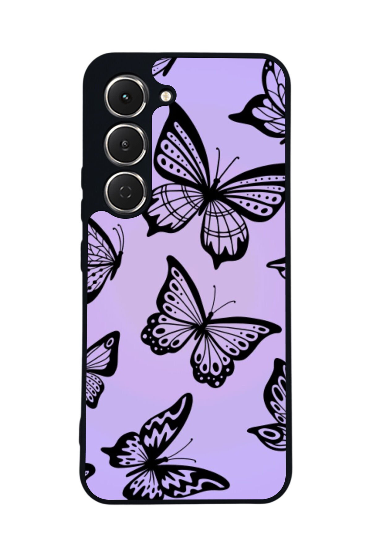Tecno Spark 40 Pro Uyumlu Kelebek Tasarımlı Glossy Premium Kılıf