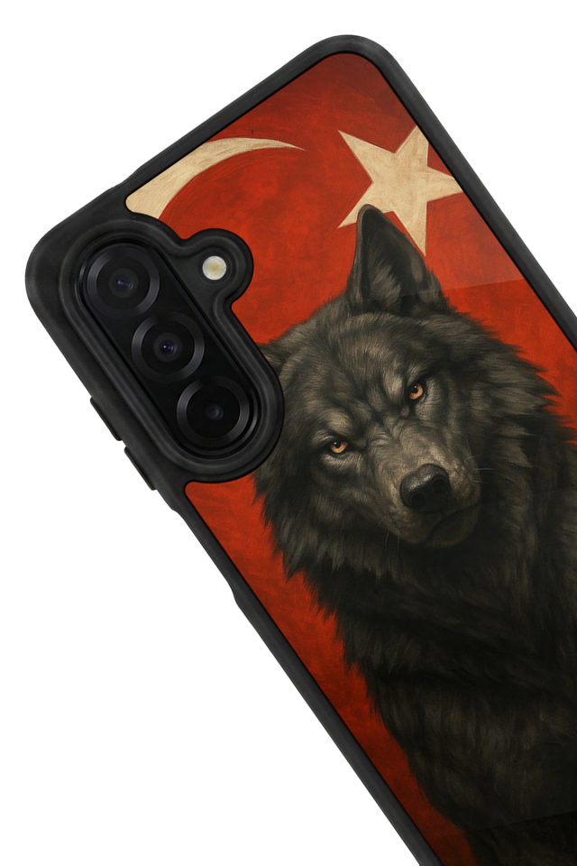 Samsung Galaxy A36 Uyumlu Bozkurt Tasarımlı Glossy Premium Kılıf