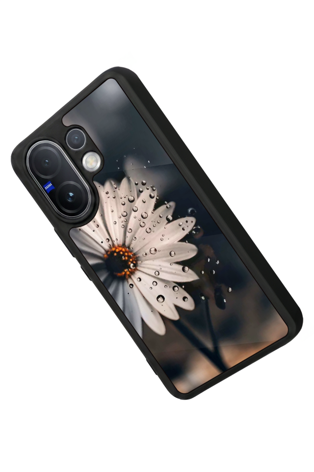 Vivo V60 Uyumlu Cicek Tasarımlı Glossy Premium Kılıf