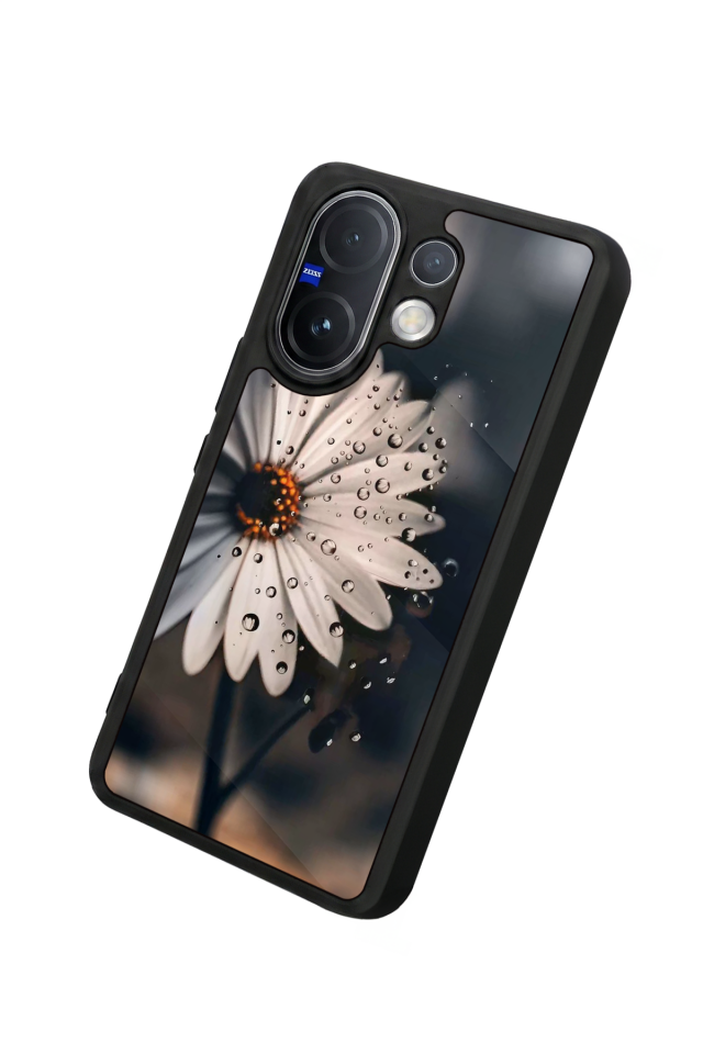 Vivo V60 Uyumlu Cicek Tasarımlı Glossy Premium Kılıf