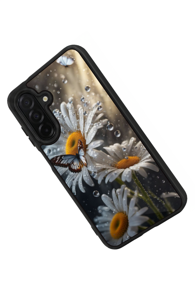Samsung Galaxy A56 Uyumlu Cicek Tasarımlı Glossy Premium Kılıf