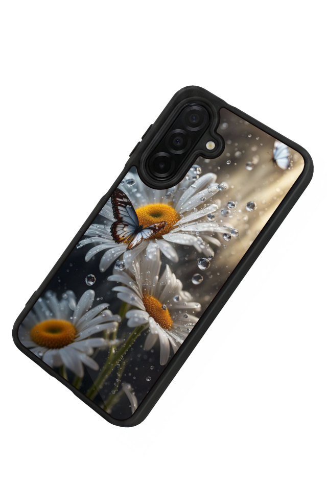 Samsung Galaxy A56 Uyumlu Cicek Tasarımlı Glossy Premium Kılıf