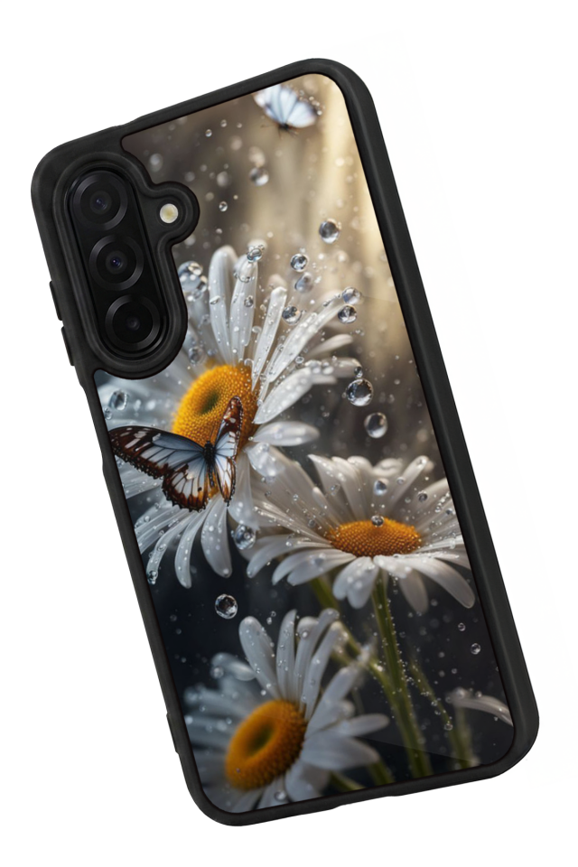 Samsung Galaxy A56 Uyumlu Cicek Tasarımlı Glossy Premium Kılıf