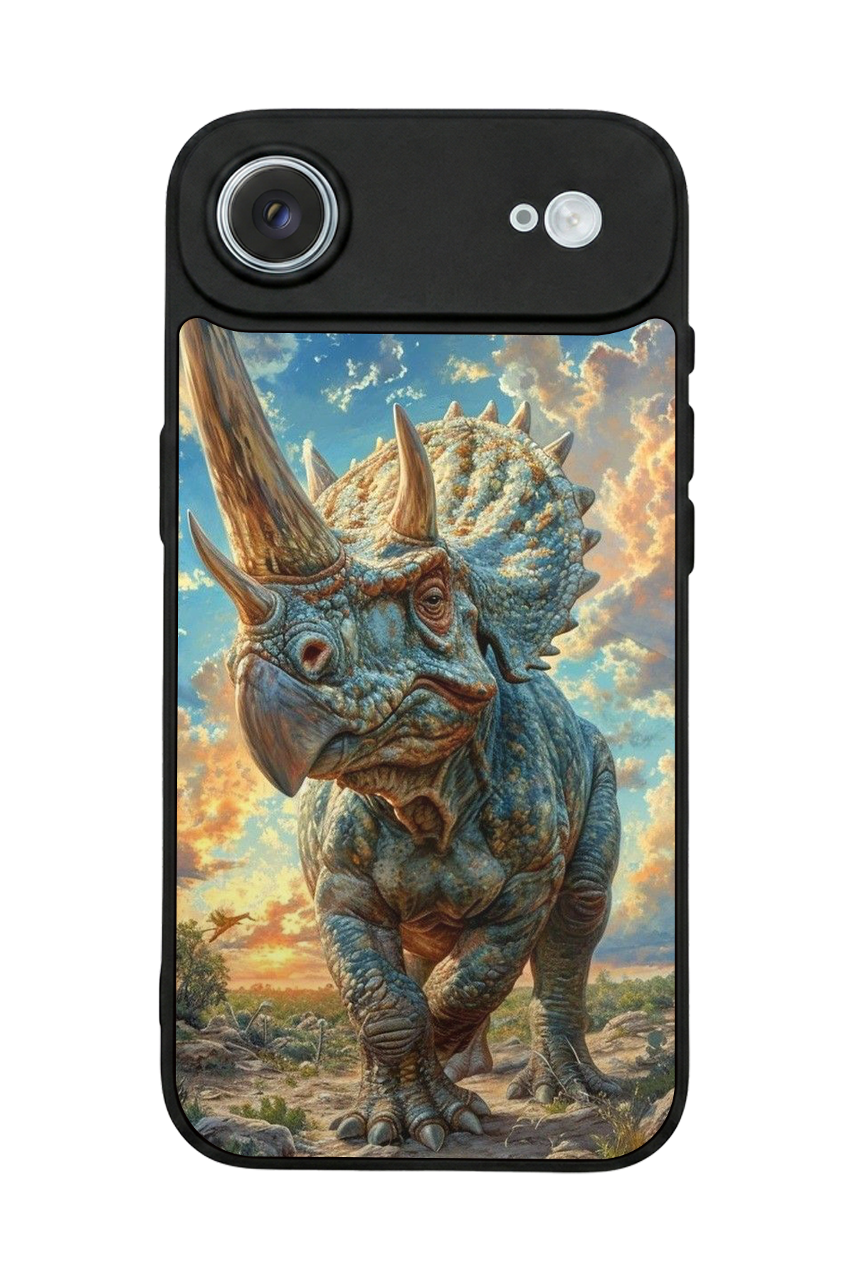 iPhone 17 Air Uyumlu Dinazor Tasarımlı Glossy Premium Kılıf