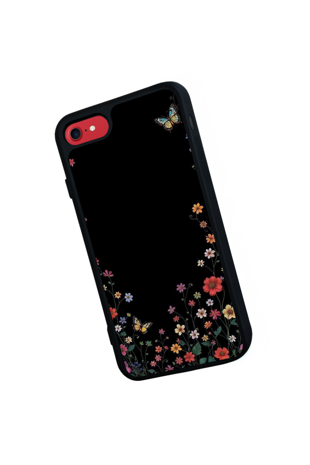 iPhone 7 Uyumlu Floral Tasarımlı Glossy Premium Kılıf