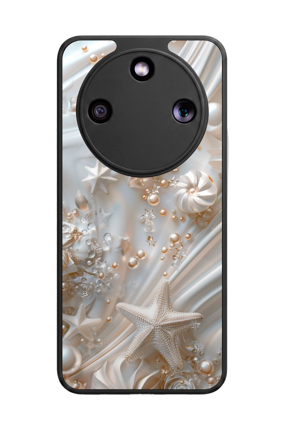 Honor Magic 8 Lite Uyumlu  İnci Tasarımlı Glossy Premium Kılıf