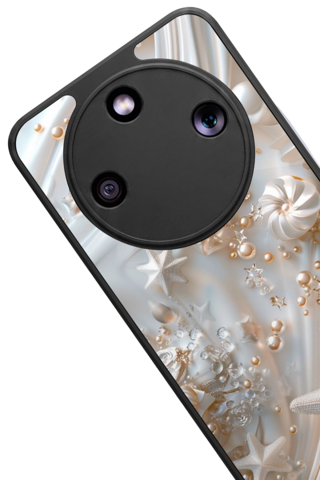 Honor Magic 8 Lite Uyumlu  İnci Tasarımlı Glossy Premium Kılıf