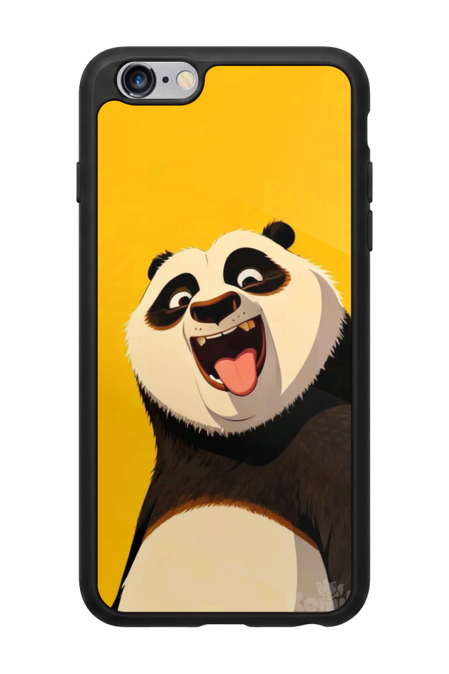 iPhone 6 Plus Uyumlu Kung Fu Panda Tasarımlı Glossy Premium Kılıf