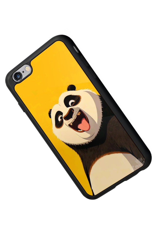 iPhone 6 Plus Uyumlu Kung Fu Panda Tasarımlı Glossy Premium Kılıf