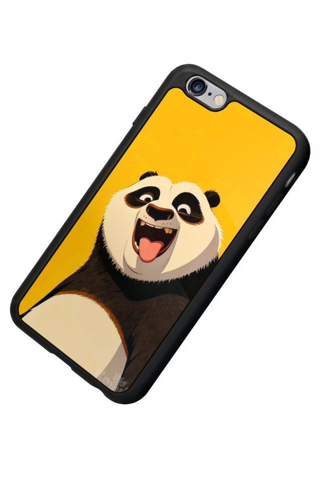 iPhone 6 Plus Uyumlu Kung Fu Panda Tasarımlı Glossy Premium Kılıf