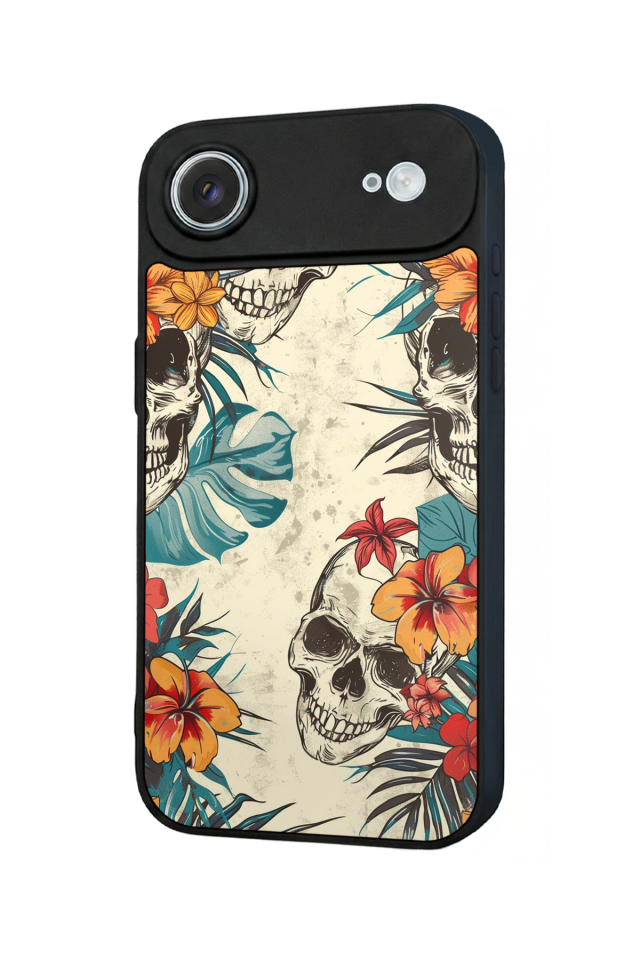 iPhone 17 Air Uyumlu KuruKafa Tasarımlı Glossy Premium Kılıf