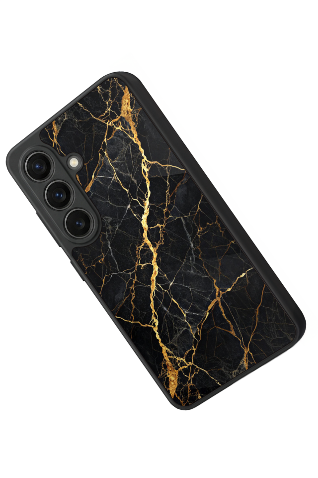 Samsung Galaxy S26 Uyumlu Mermer Marble Tasarımlı Glossy Premium Kılıf
