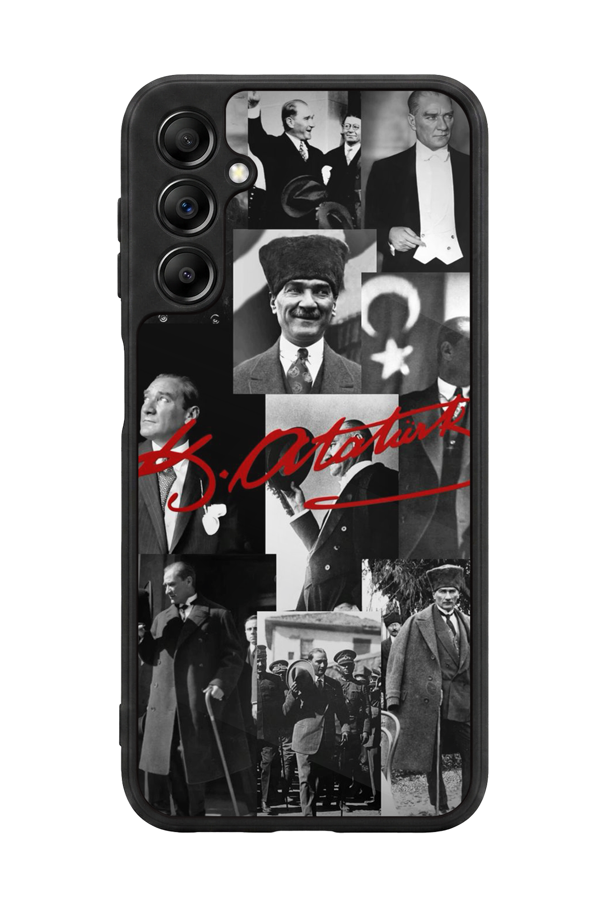 Samsung Galaxy A14 Uyumlu Mustafa Kemal Ataturk Tasarımlı Glossy Premium Kılıf