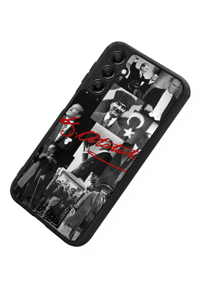 Samsung Galaxy A14 Uyumlu Mustafa Kemal Ataturk Tasarımlı Glossy Premium Kılıf