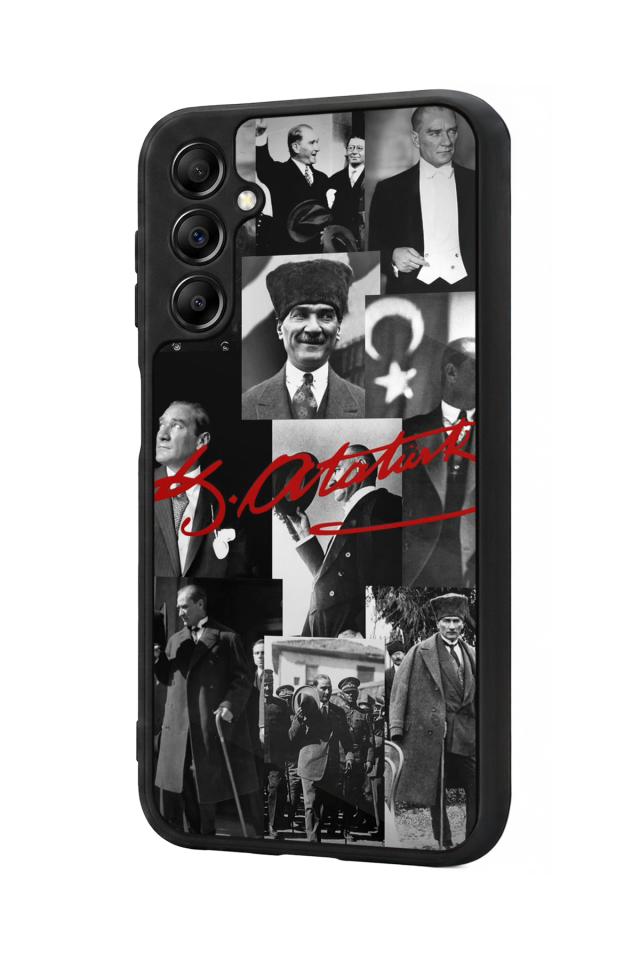 Samsung Galaxy A14 Uyumlu Mustafa Kemal Ataturk Tasarımlı Glossy Premium Kılıf