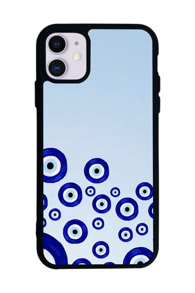 iPhone 11 Uyumlu Nazar Tasarımlı Glossy Premium Kılıf