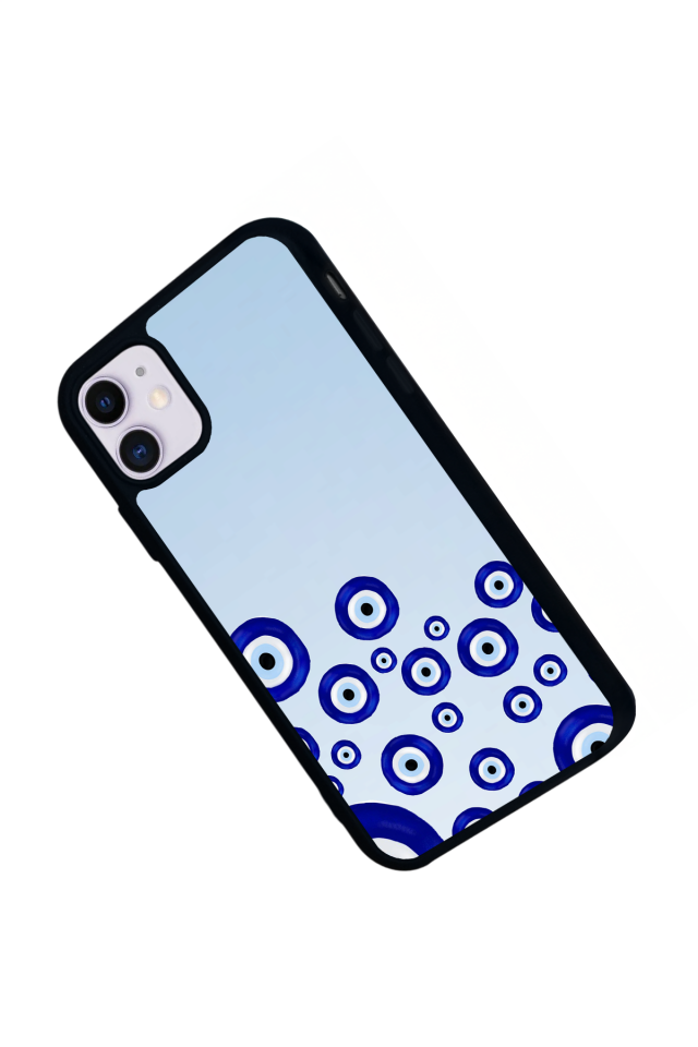 iPhone 11 Uyumlu Nazar Tasarımlı Glossy Premium Kılıf