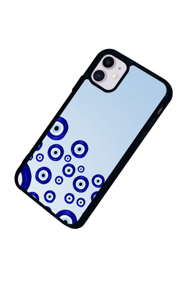 iPhone 11 Uyumlu Nazar Tasarımlı Glossy Premium Kılıf