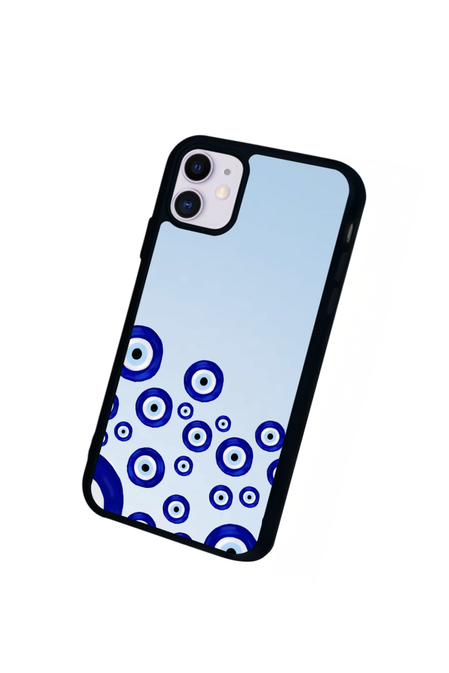 iPhone 11 Uyumlu Nazar Tasarımlı Glossy Premium Kılıf