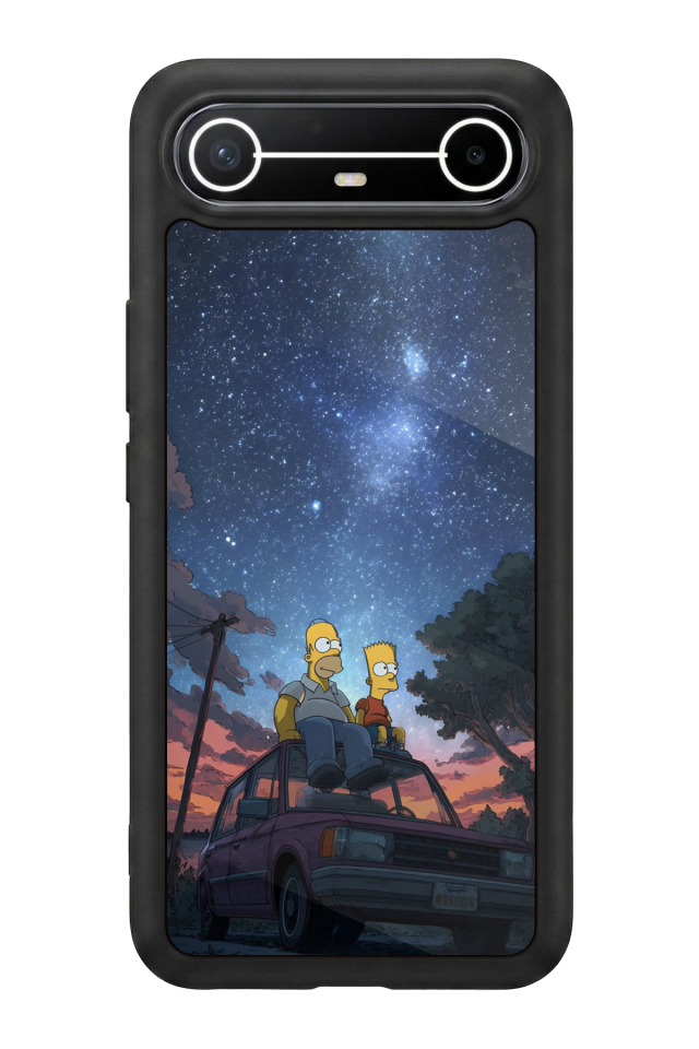 Tecno Spark Slim 5G Uyumlu The Simpsons Tasarımlı Glossy Premium Kılıf