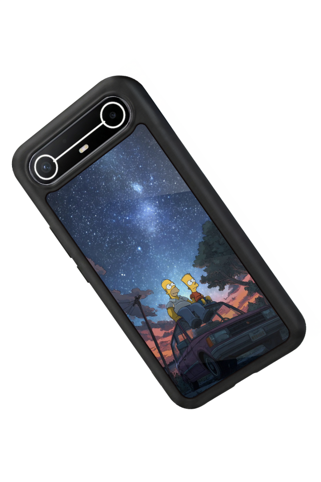 Tecno Spark Slim 5G Uyumlu The Simpsons Tasarımlı Glossy Premium Kılıf