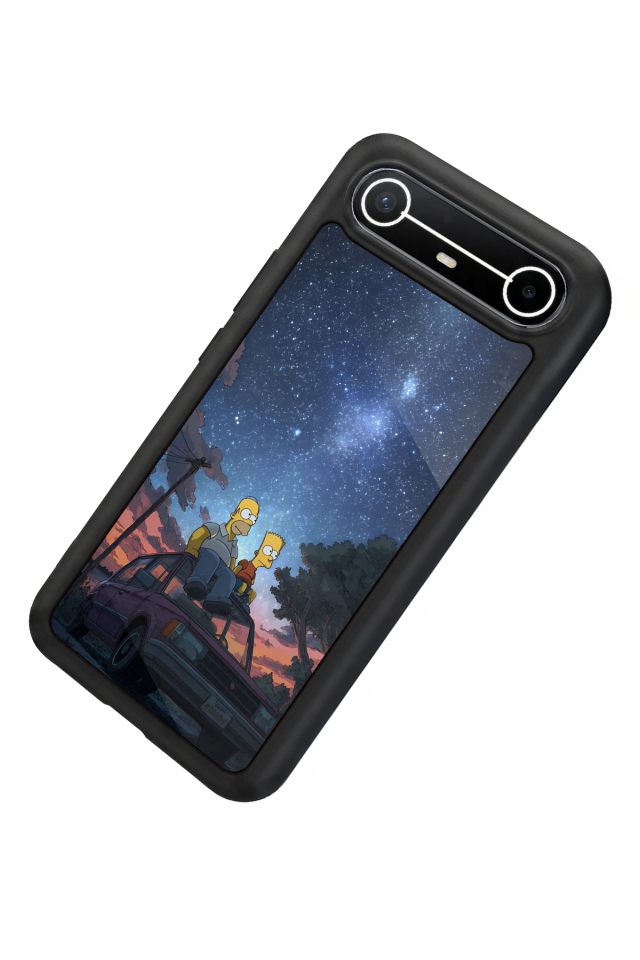 Tecno Spark Slim 5G Uyumlu The Simpsons Tasarımlı Glossy Premium Kılıf