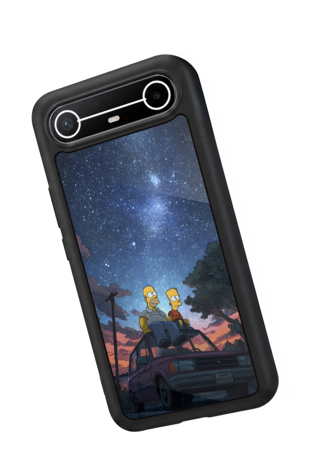 Tecno Spark Slim 5G Uyumlu The Simpsons Tasarımlı Glossy Premium Kılıf