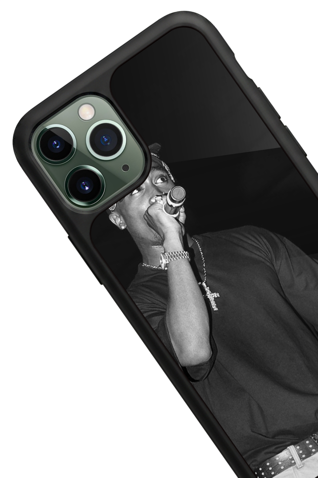 iPhone 11 Pro Max Uyumlu Tupac Tasarımlı Glossy Premium Kılıf