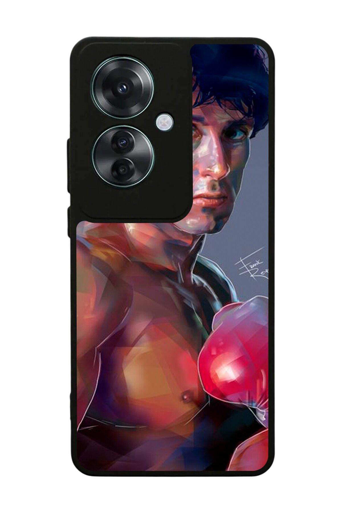Oppo Reno 11F Uyumlu Rocky Tasarımlı Glossy Premium Kılıf