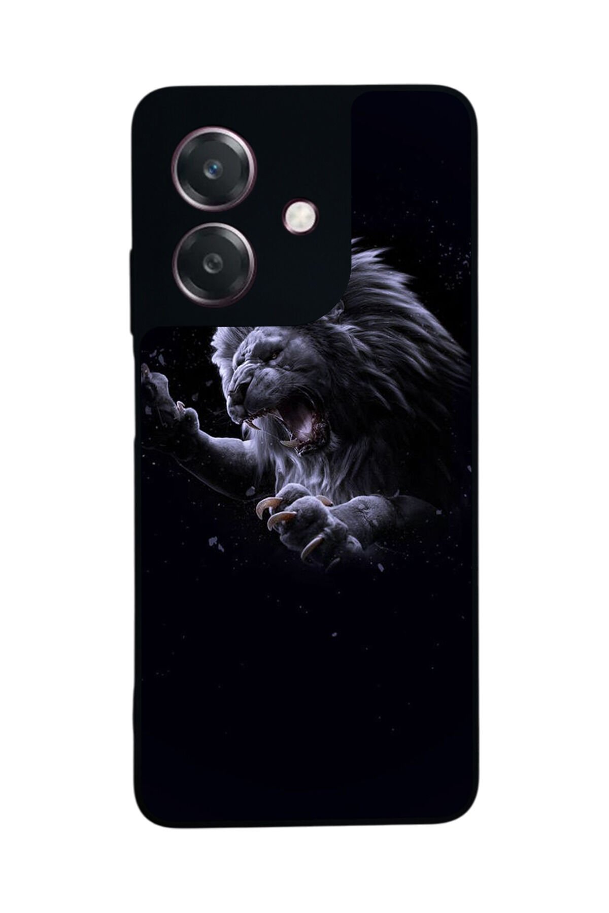 Oppo A3 5G Uyumlu Aslan Tasarımlı Glossy Premium Kılıf